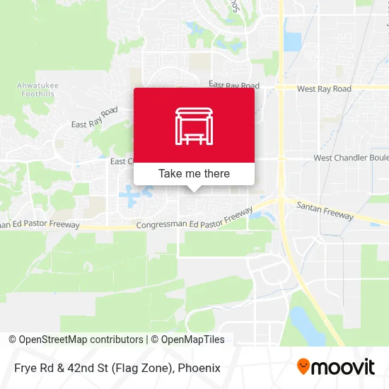 Frye Rd & 42nd St (Flag Zone) map