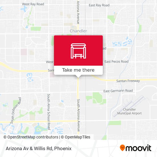 Mapa de Arizona Av & Willis Rd