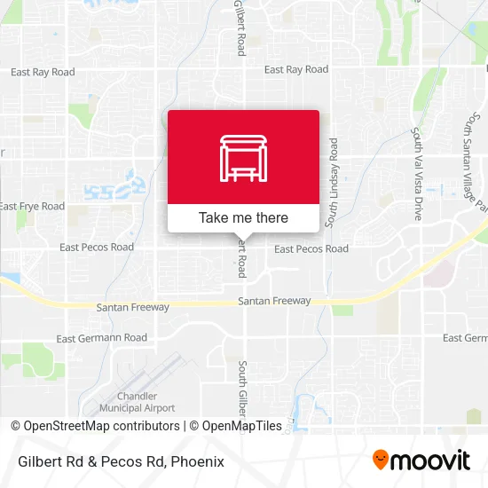 Mapa de Gilbert Rd & Pecos Rd
