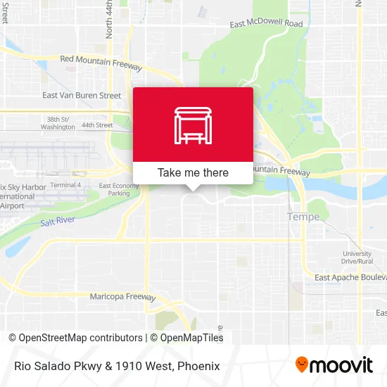Rio Salado Pkwy & 1910 West map