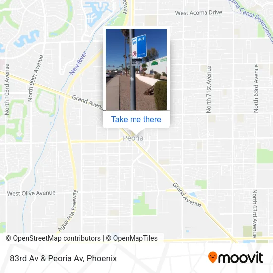 83rd Av & Peoria Av map