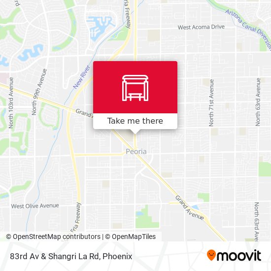 83rd Av & Shangri La Rd map