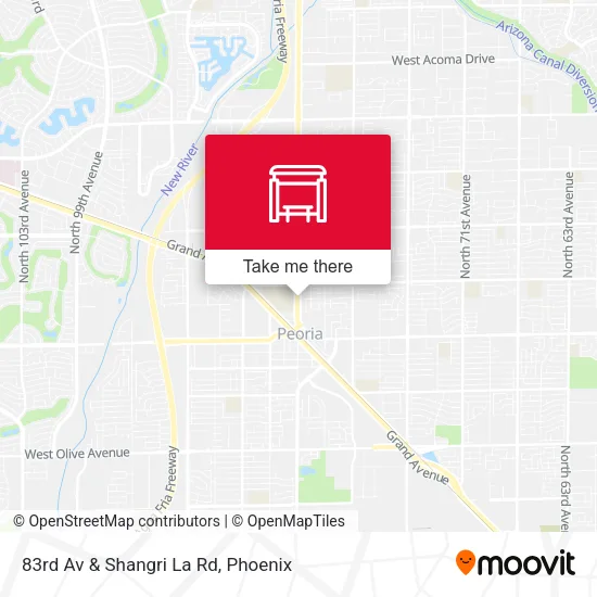 83rd Av & Shangri La Rd map