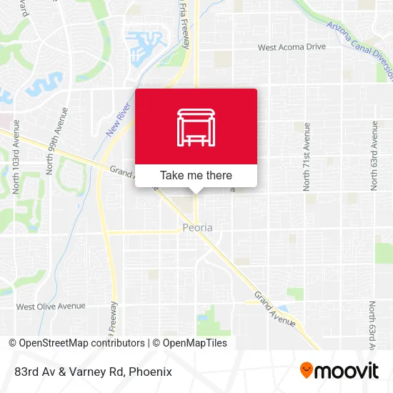 83rd Av & Varney Rd map