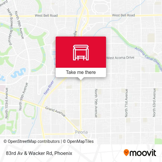 83rd Av & Wacker Rd map