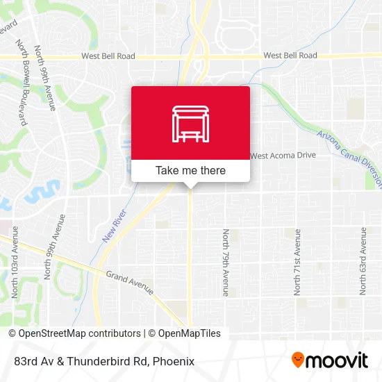 Mapa de 83rd Av & Thunderbird Rd