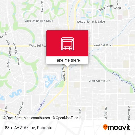 83rd Av & Az Ice map