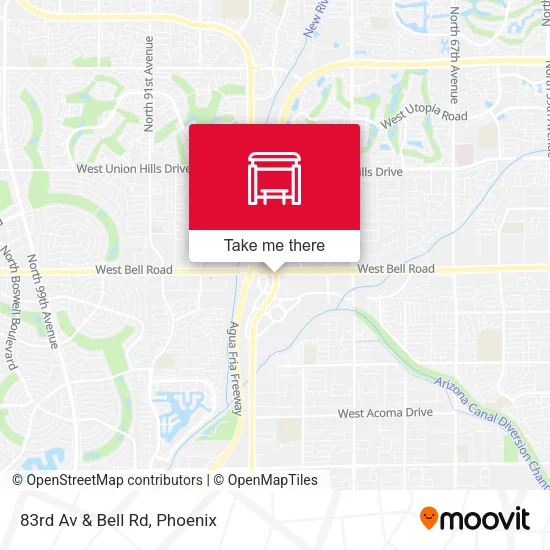 83rd Av & Bell Rd map