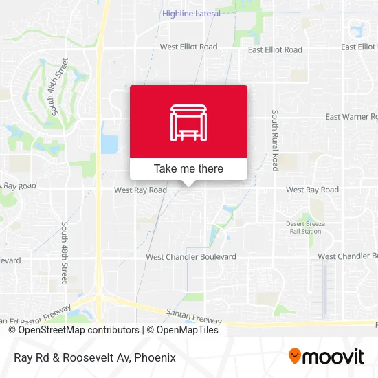 Ray Rd & Roosevelt Av map