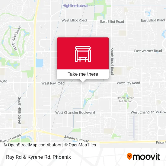 Mapa de Ray Rd & Kyrene Rd