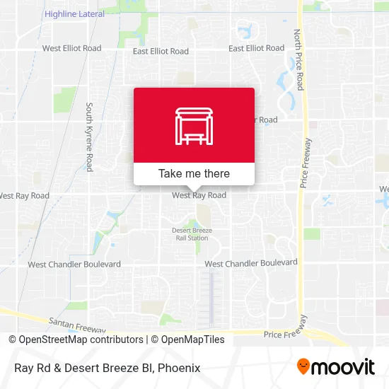 Ray Rd & Desert Breeze Bl map