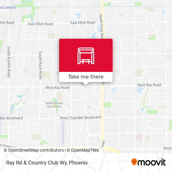 Ray Rd & Country Club Wy map