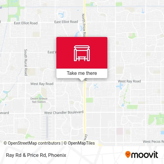 Ray Rd & Price Rd map