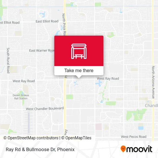 Ray Rd & Bullmoose Dr map