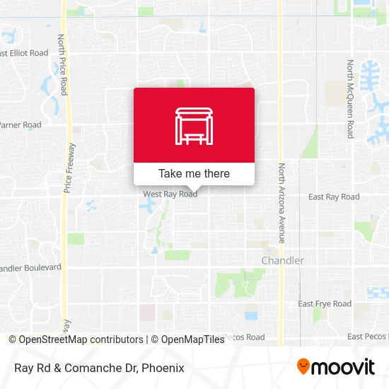 Ray Rd & Comanche Dr map