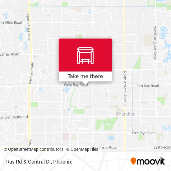 Ray Rd & Central Dr map