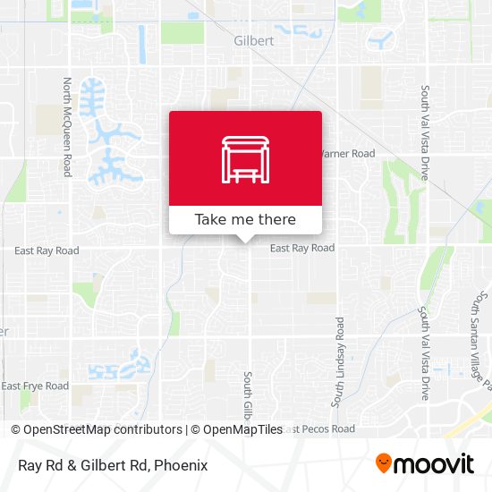 Ray Rd & Gilbert Rd map