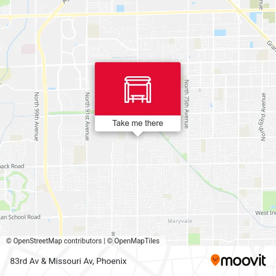 83rd Av & Missouri Av map