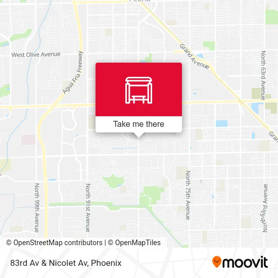 83rd Av & Nicolet Av map