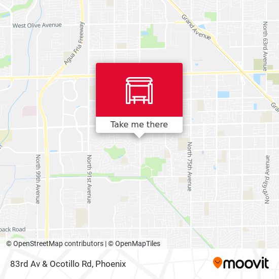 Mapa de 83rd Av & Ocotillo Rd