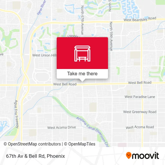 67th Av & Bell Rd map