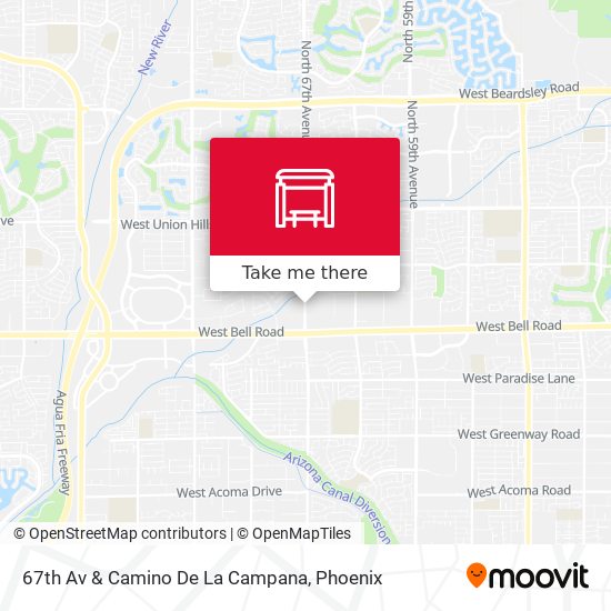 67th Av & Camino De La Campana map