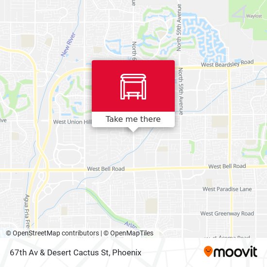 67th Av & Desert Cactus St map
