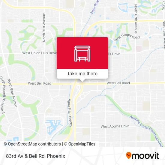 83rd Av & Bell Rd map