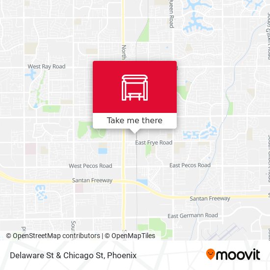Delaware St & Chicago St map