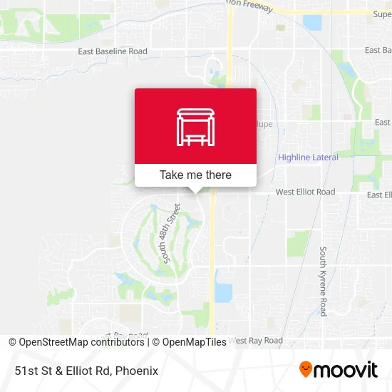 Mapa de 51st St & Elliot Rd