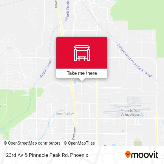 23rd Av & Pinnacle Peak Rd map