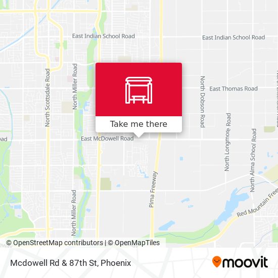 Mcdowell Rd & 87th St map