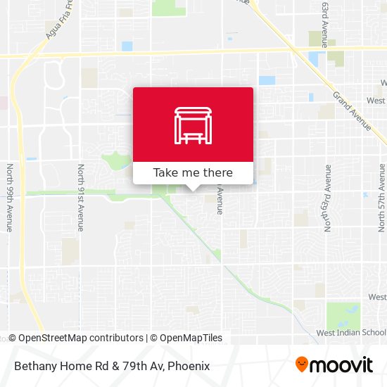 Bethany Home Rd & 79th Av map