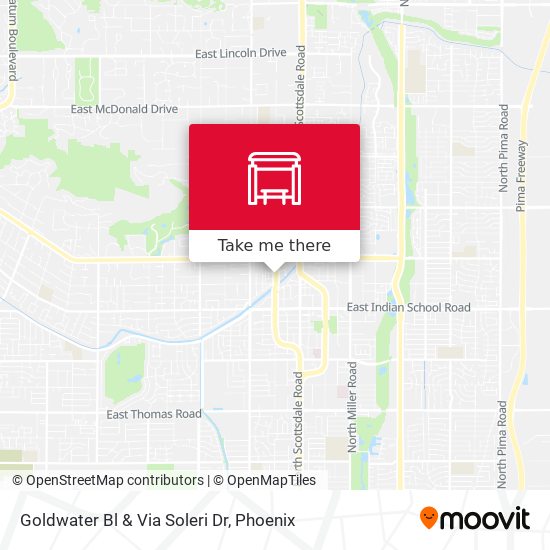 Mapa de Goldwater Bl & Via Soleri Dr