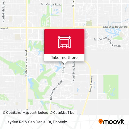 Hayden Rd & San Daniel Dr map