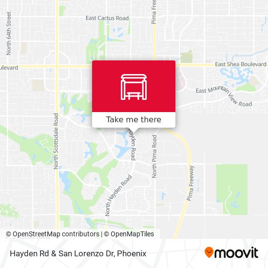 Hayden Rd & San Lorenzo Dr map