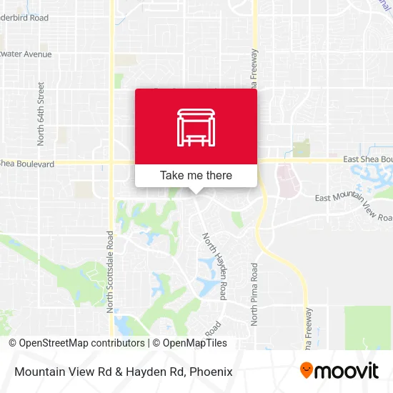 Mapa de Mountain View Rd & Hayden Rd