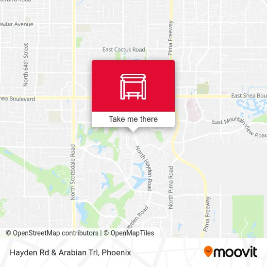 Hayden Rd & Arabian Trl map