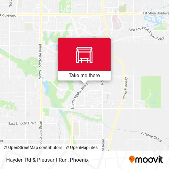 Hayden Rd & Pleasant Run map