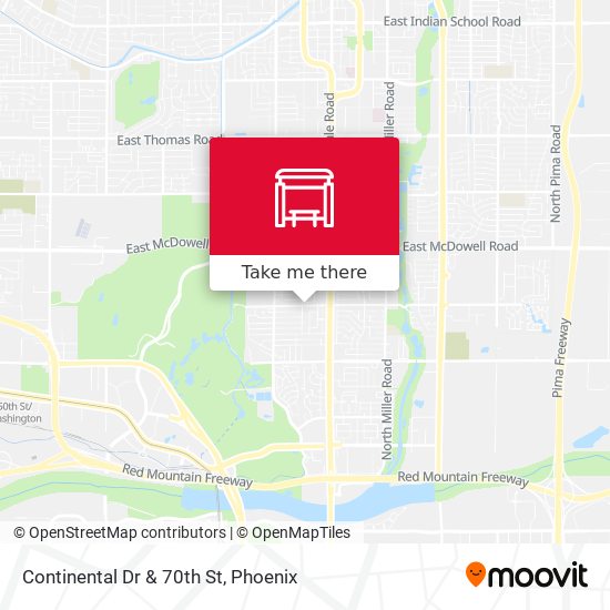 Mapa de Continental Dr & 70th St