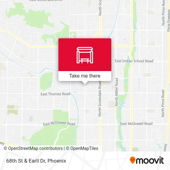 68th St & Earll Dr map