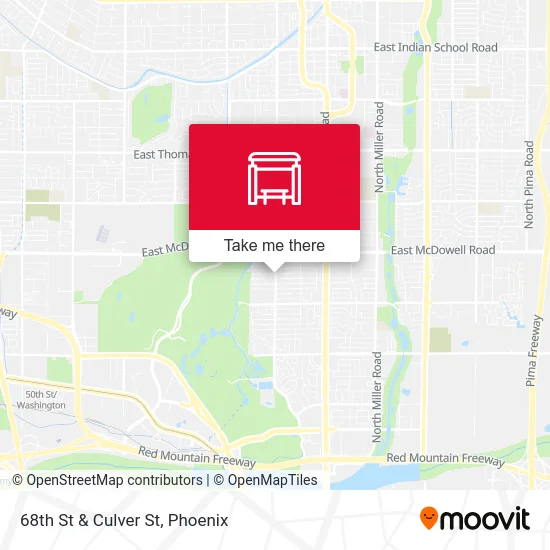 68th St & Culver St map