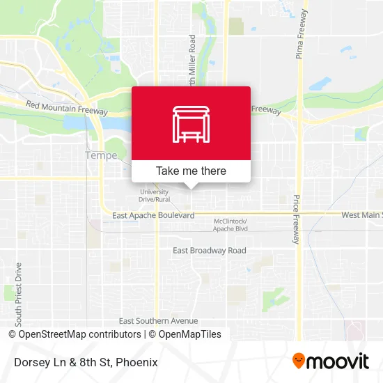 Dorsey Ln & 8th St map