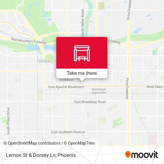 Lemon St & Dorsey Ln map