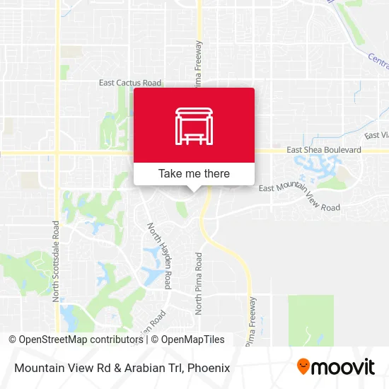 Mountain View Rd & Arabian Trl map