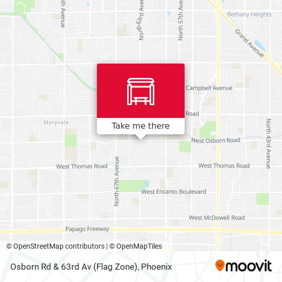 Mapa de Osborn Rd & 63rd Av (Flag Zone)