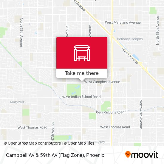 Mapa de Campbell Av & 59th Av (Flag Zone)