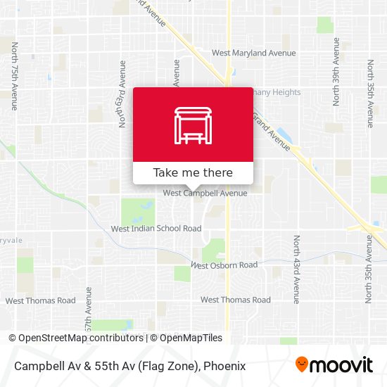 Mapa de Campbell Av & 55th Av (Flag Zone)