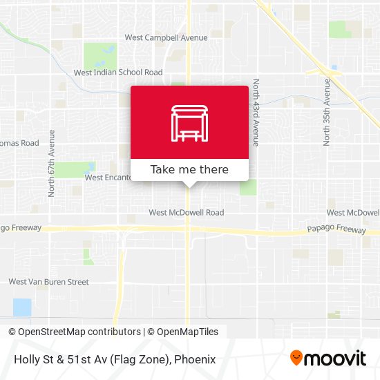 Holly St & 51st Av (Flag Zone) map