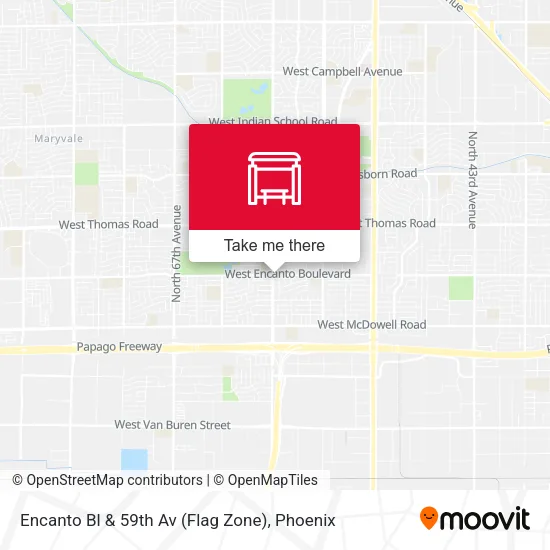 Mapa de Encanto Bl & 59th Av (Flag Zone)